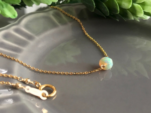 K14GF Precious Opal Necklace 第9張的照片