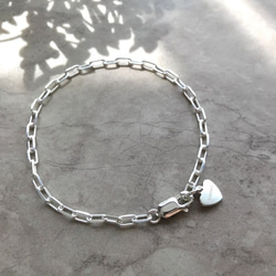 Silver925 cable chain Bracelet 第1張的照片