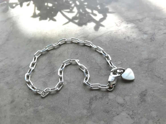 Silver925 cable chain Bracelet 第10張的照片