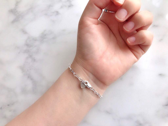 Silver925 cable chain Bracelet 第6張的照片