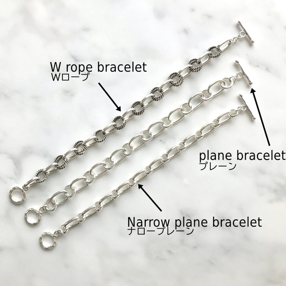 Silver925 chunky chain Bracelet 第7張的照片