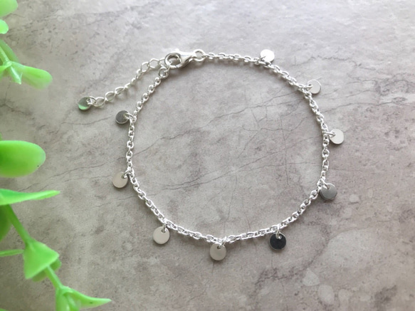 Silver925 mini coin Bracelet 第8張的照片