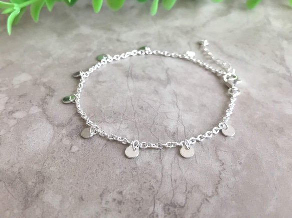 Silver925 mini coin Bracelet 第3張的照片