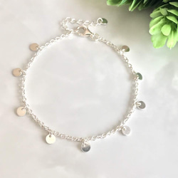 Silver925 mini coin Bracelet 第6張的照片