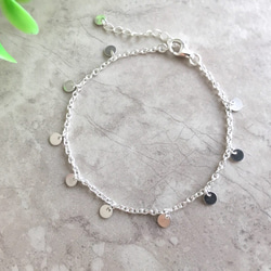 Silver925 mini coin Bracelet 第1張的照片