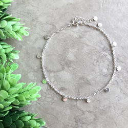 Silver925 mini coin Anklet 第1張的照片