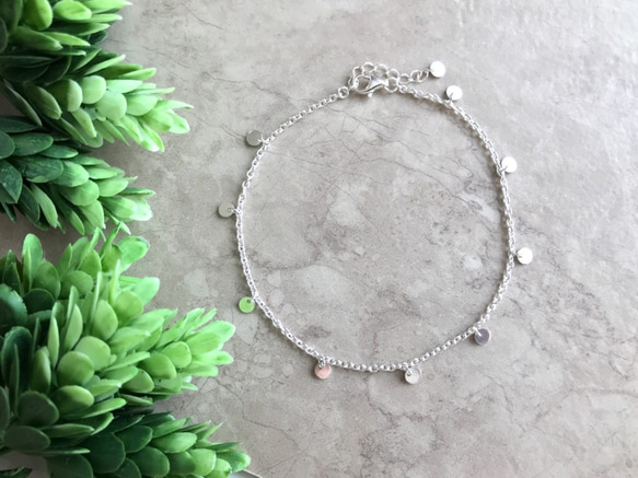 Silver925 mini coin Anklet 第1張的照片