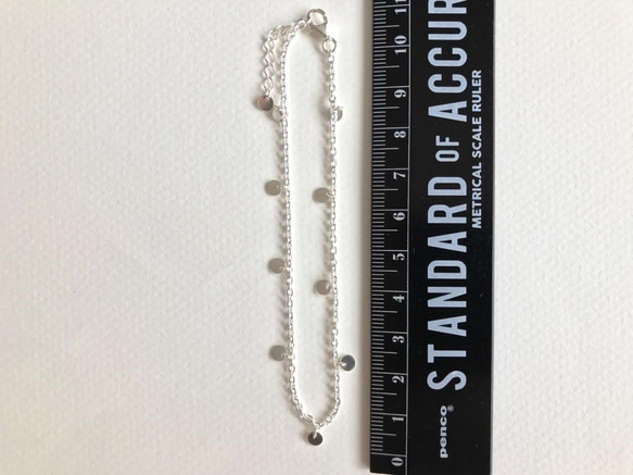 Silver925 mini coin Anklet 第4張的照片