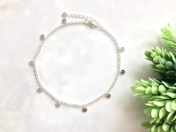 Silver925 mini coin Anklet 第6張的照片