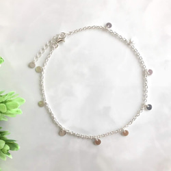 Silver925 mini coin Anklet 第9張的照片