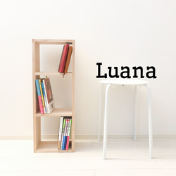 01．ありそうでないシンプルな棚 本棚・絵本棚・マガジンラック Luana ...