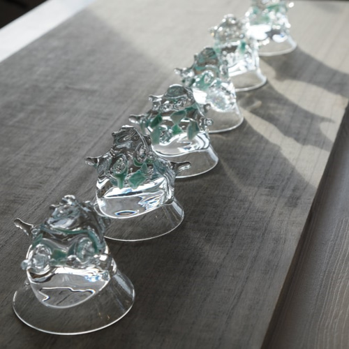 サザエの置けないぐいのみ おちょこ・ぐい呑み・徳利 ワタリグラス