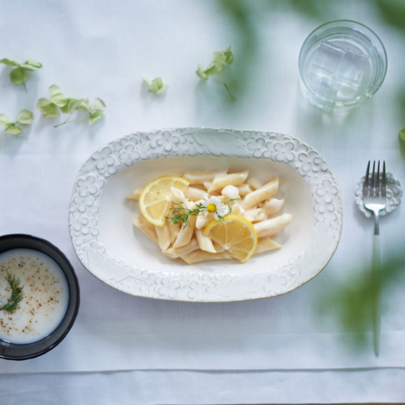 Lienリアン　オーバルボウル　アクア　パスタ皿／食洗機対応／0267894 5枚目の画像