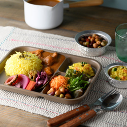 仕切りランチプレート ココア ファミリー／ワンプレート／カフェ