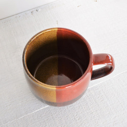 トーンオントーン　マグカップ　赤　コーヒー好き／スープカップ／0266481 2枚目の画像