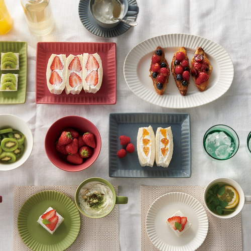 未使用品 エルメス HERMES リズム ディナープレート ブルー 皿 大皿 未