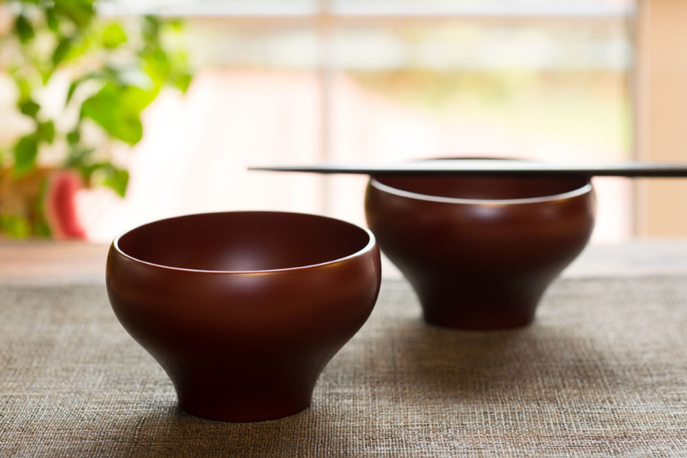 古代あかね塗　フリー椀　中