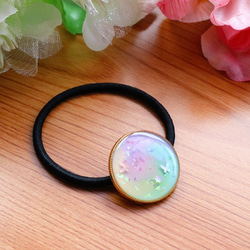 パステルレインボー ヘアゴム ・ Pastel Rainbow Hair tie 2枚目の画像