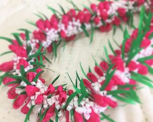 ハワイアンリボンレイ（クロッシェ他） 1_6c9fd7fab4f07d9242aecd8e5381