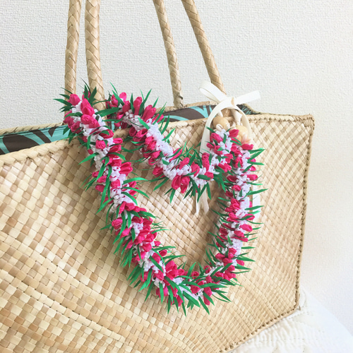 ハワイアンリボンレイ（クロッシェ他） Forget ハンドメイド・手芸 ロケラニのクロシェットレイ