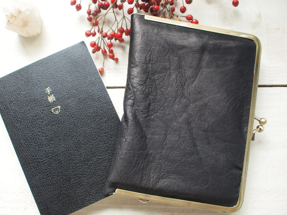 薔薇型押し 牛革 ティファニーブルー A6 手帳カバー ブックカバー 本革