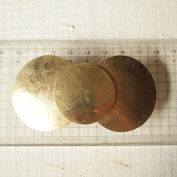 真鍮　大き目金具　真鍮リボン　バレッタ 2枚目の画像