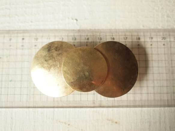 真鍮　大き目金具　真鍮リボン　バレッタ 2枚目の画像