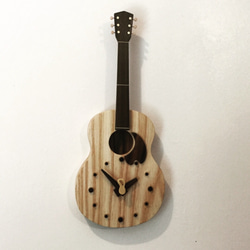 木製時計  ギター　✳︎order made 2枚目の画像