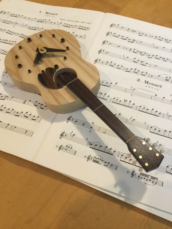 木製時計  ギター　✳︎order made 5枚目の画像