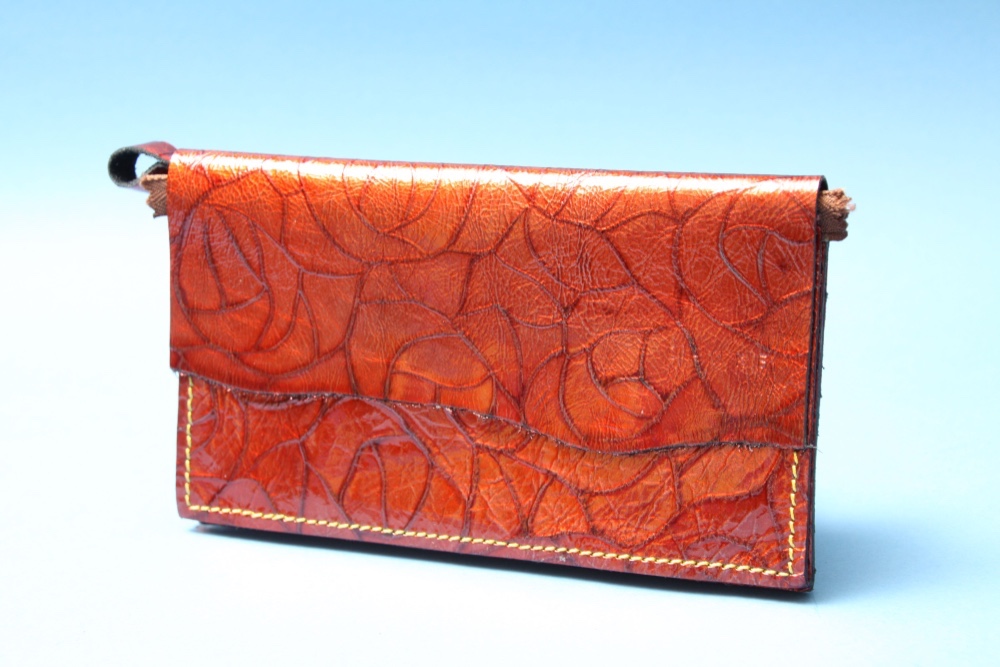 DANKE MEISTER wallet 財布　ユニセックス　レザー　ハンドメイド　ダンケマイスター ローズレッド