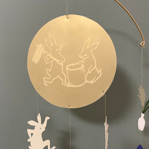 お月見のモビール モビール toke 通販 12435200｜Creema(クリーマ)