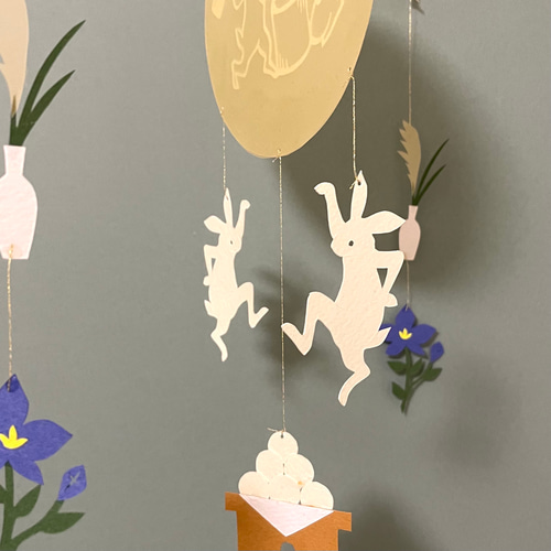 お月見のモビール モビール toke 通販 12435200｜Creema(クリーマ)