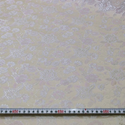 織錦 Hanamon Karakusa Jimon 淺米色 (淺粉色) ☆ 織物寬度約 33 厘米 x 長度 50 厘米 ☆ 可 第4張的照片