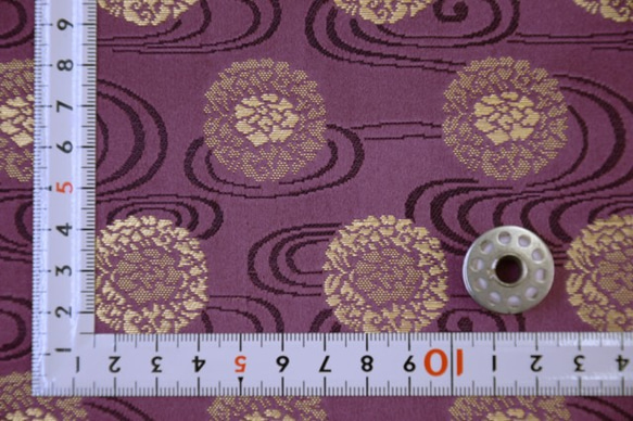 錦緞純絲觀澤水帶花冠紫 (370-AO) ☆ 寬 33 厘米 x 長 50 厘米 ☆ 可連續切割 第7張的照片