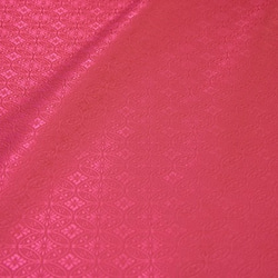 金襴 生地 布 七宝花菱 濃ピンク（無金）☆巾36cm×長さ50cm☆（5997-1P1） 6枚目の画像