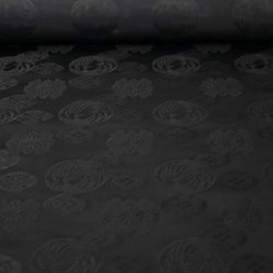 金襴菲尼克斯圓形黑色對面的布料（無金）☆寬37厘米x長50厘米☆（6667-B） 第8張的照片