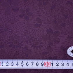 金襴 流水菊桜 古代紫 4枚目の画像