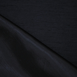 バックサテンシャンタン ブラック(黒) ☆ 生地幅×長さ50cm単位で連続カット可 2枚目の画像