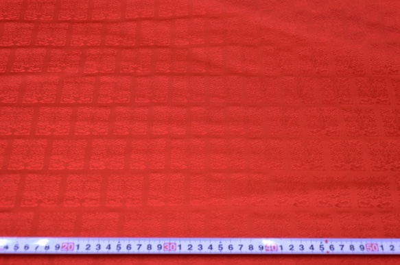 金襴 生地 桐竹鳳凰 赤（8964-2A1） 4枚目の画像