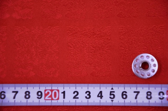 金襴 生地 桐竹鳳凰 赤（8964-2A1） 7枚目の画像