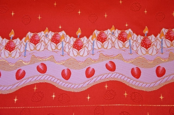 金錦邊框（橫）快樂草莓紅（7358-2A1） 第5張的照片
