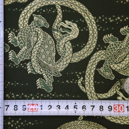 Lサコッシュ金襴四神【玄武】健康・長寿ハンドメイド