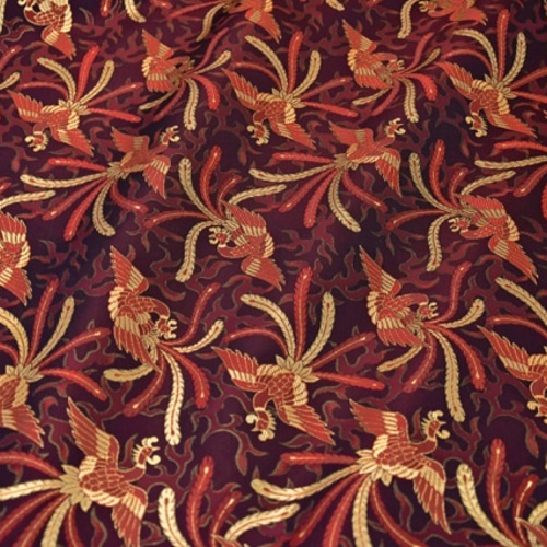 金襴 生地 布 朱雀（すざく）【四神シリーズ】（0471B-1B2） 生地