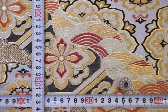 金襴 道長大華紋 白系（5461-2W1） 2枚目の画像
