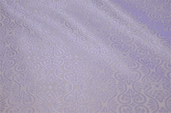 金襴 花立涌 ソフティ フジ紫/生成り（8315-30H9） 2枚目の画像