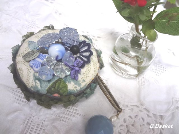 涼しげなブルーのお花のメジャー 2枚目の画像