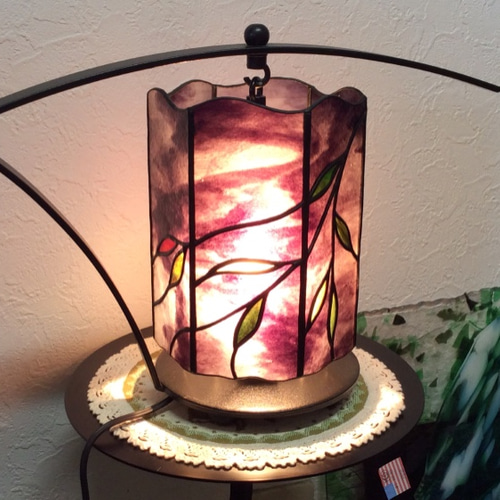 ステンドグラス和風ランプ☆彡『夜風』 スタンドライト・テーブル