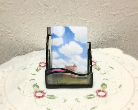 名刺&カードスタンド♪ピンクパープル 2枚目の画像