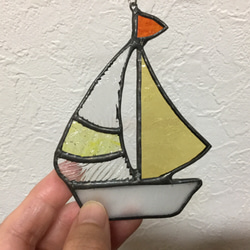 【年末感謝SALE】ヨットのサンキャッチャー【残り１点】 2枚目の画像