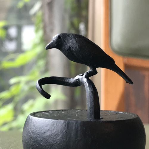 ペーパーウェイト 鳥 ブロンズ その他インテリア雑貨 工房めたる須弥主